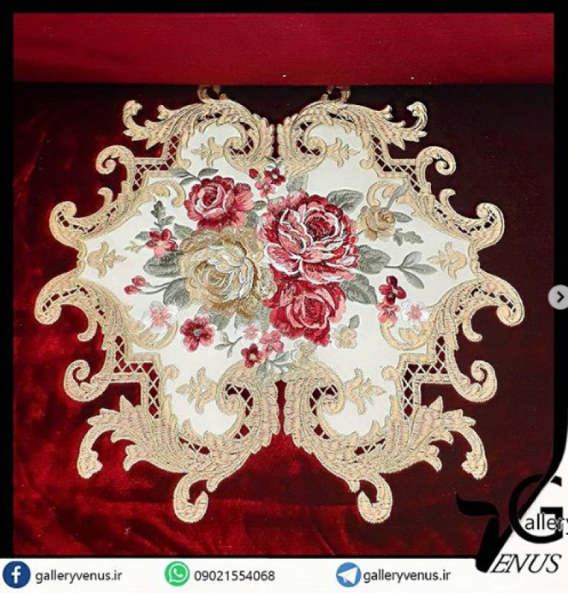 پارچه مخمل گلدوزی coli