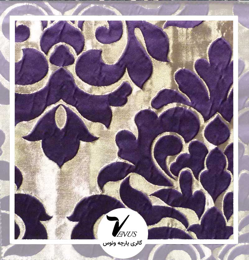 پارچه مبلی ترک اویپک | طرح کریستال رنگ بنفش روشن