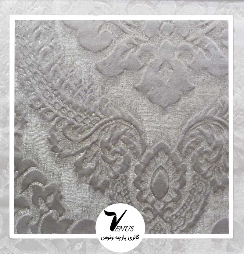 پارچه مبلی ترک اویپک | رنگ طوسی (خاکستری) طرح ولنتاین