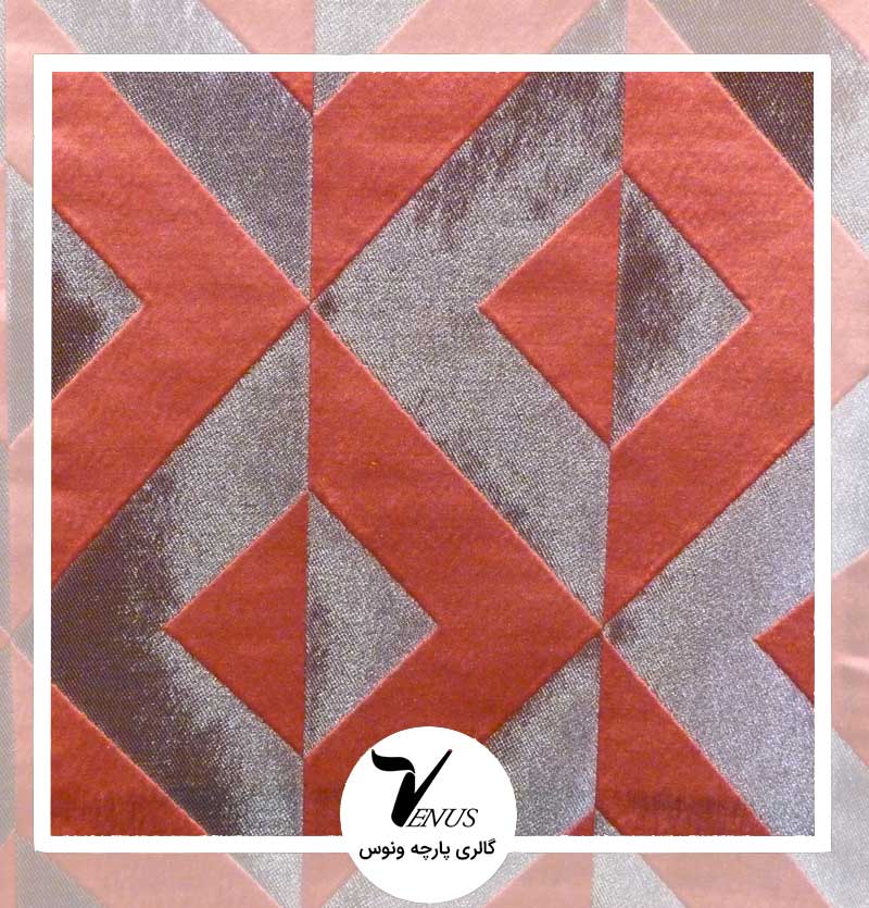 پارچه مبلی ترک اویپک | طرح کریستال رنگ قرمز