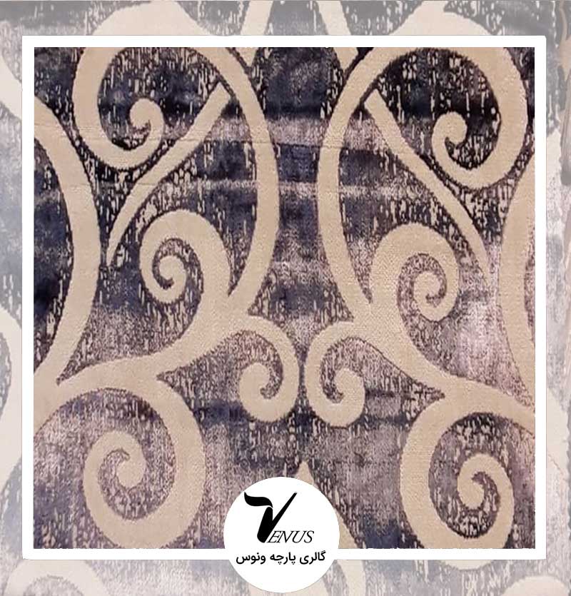 پارچه مبلی ترک اویپک | طرح گائودی رنگ سورمه ای