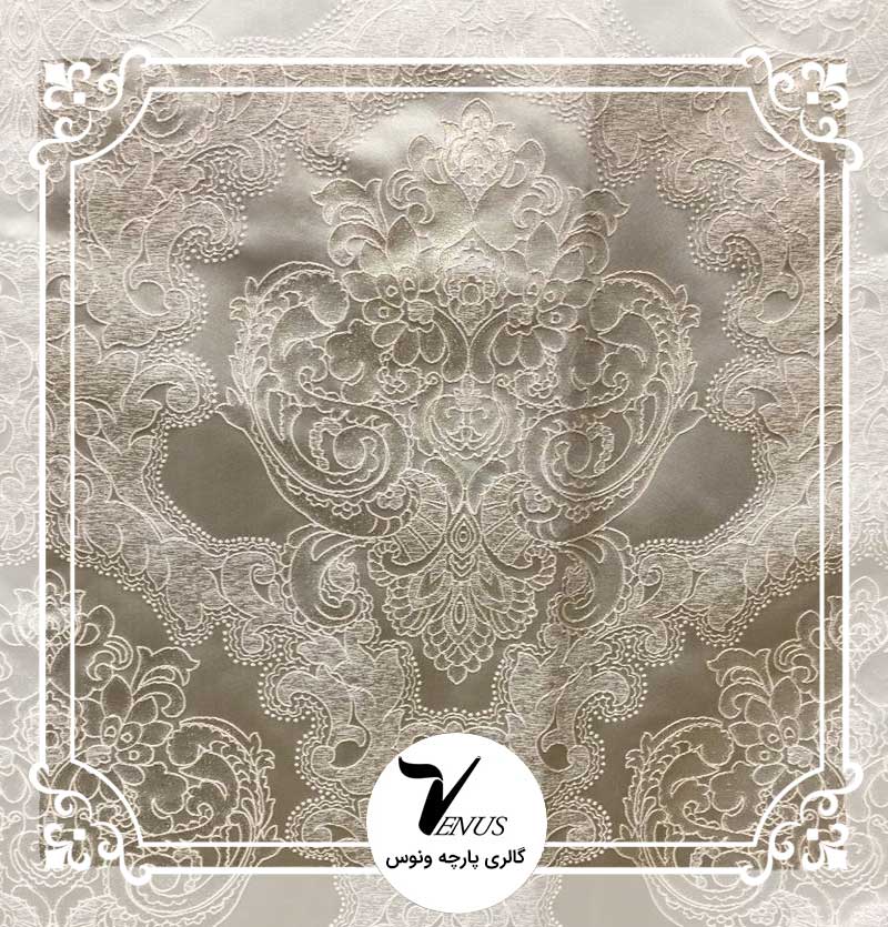 پارچه مبلی ترک کوبلن ساتن | طرح سامسون رنگ زیتونی