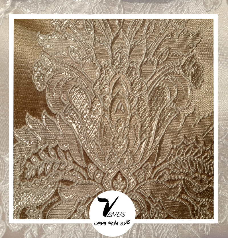 پارچه مبلی اویپک | طرح دستینا | رنگ بژ