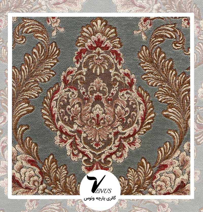 پارچه مبلی ترک شانل تافته لیس| کد L175.25502 | رنگ سورمه ای