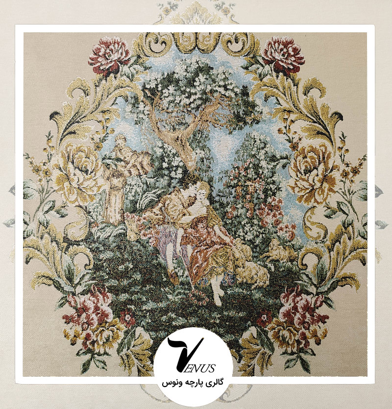 پارچه مبلی ترک کوبلن شانل توآنا | کد st78200-1 | رنگ کرم