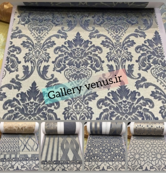 پارچه مبل سلطنتی ترک کوبلن ساتن طرح دار ذغال سنگی نسکافه Liza