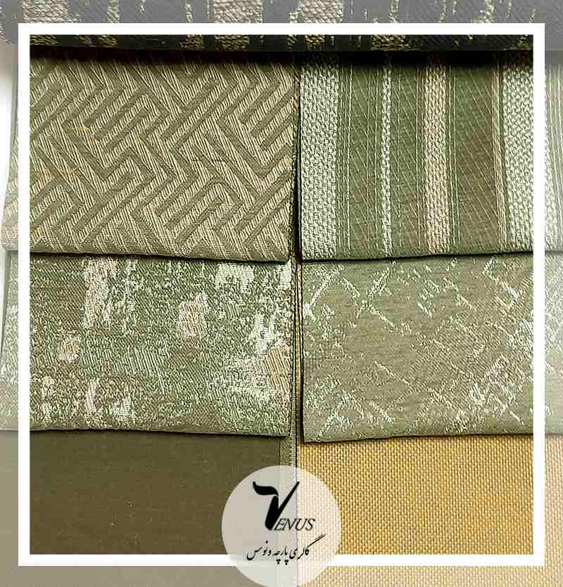 پارچه مبلی جدید راحتی کنفی یزد سبز | 7طرح Europe