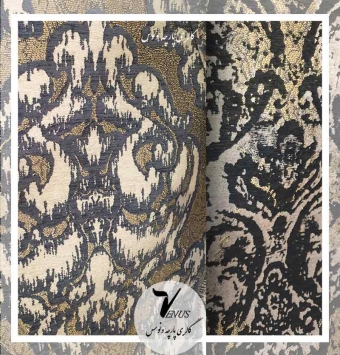 پارچه مبلی شانل تافته مشکی جدید یزد 6 طرح | Alnoosh