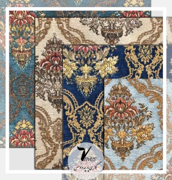 پارچه مبل استیل گلدار ترک شانل درجه یک 4 رنگ | Lyss