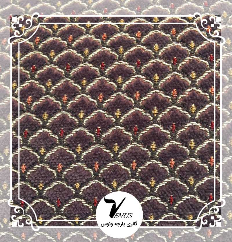 پارچه مبلی ترک شانل طرح L193K3 رنگ قهوه ای