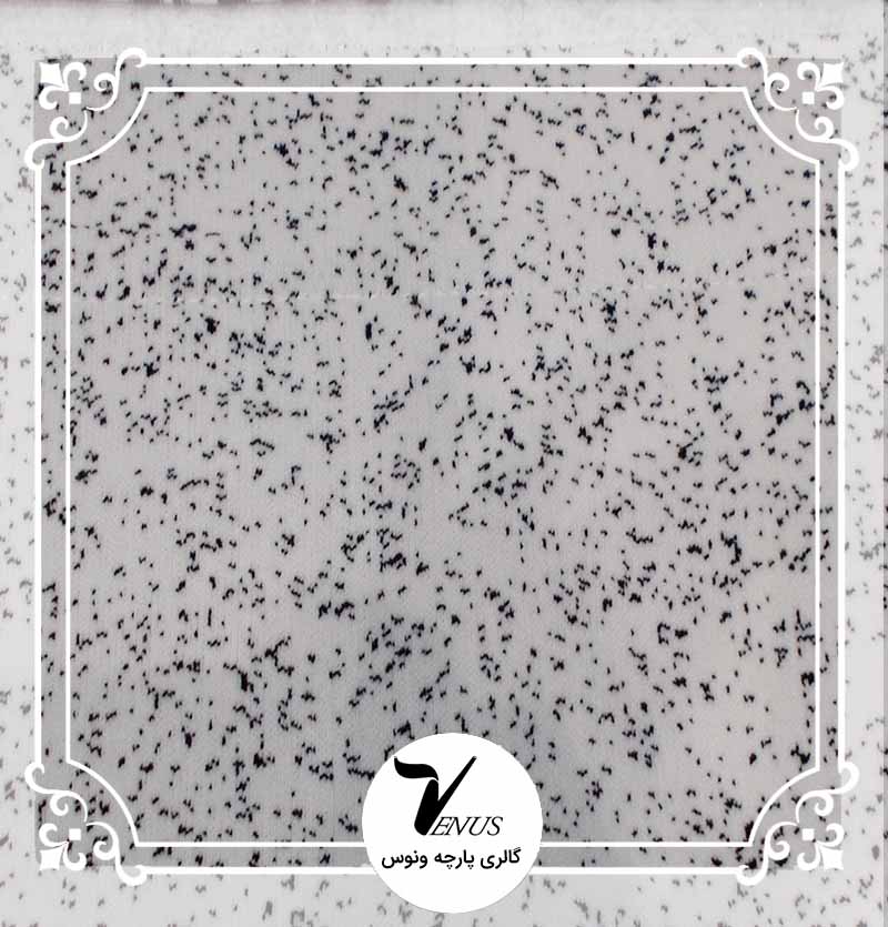 پارچه مبلی ترک اویپک طرح مایا رنگ سفید مشکی طرح 5