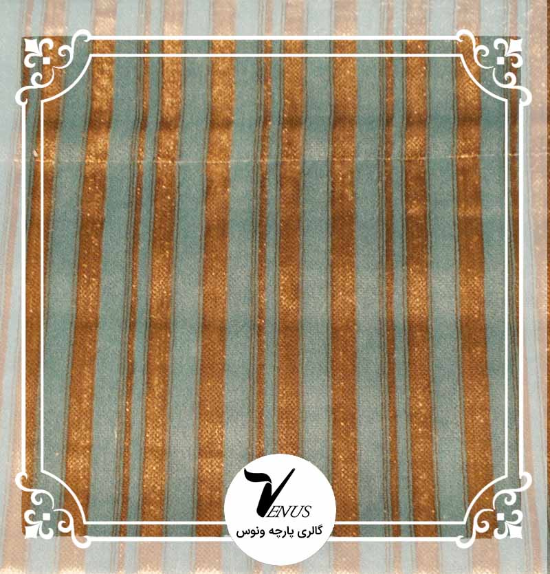 پارچه مبلی ترک اویپک طرح مایا رنگ سبز آبی طلایی طرح1