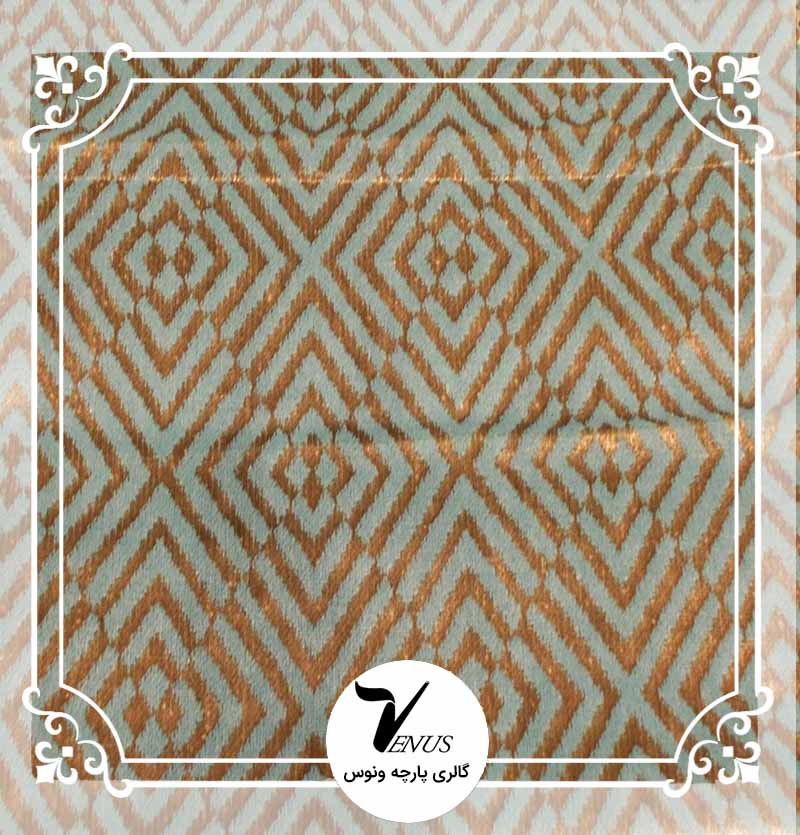 پارچه مبلی ترک اویپک طرح مایا رنگ سبز آبی طلایی طرح8