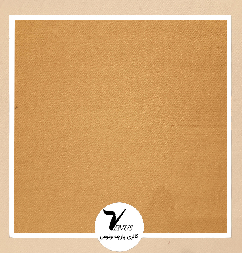 پارچه مبلی دستینا مخمل ساده کرم روشن