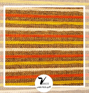 پارچه مبلی اویپک| طرح بتا | رنگ قهوه ای-کرمی-قرمز-زرد 8