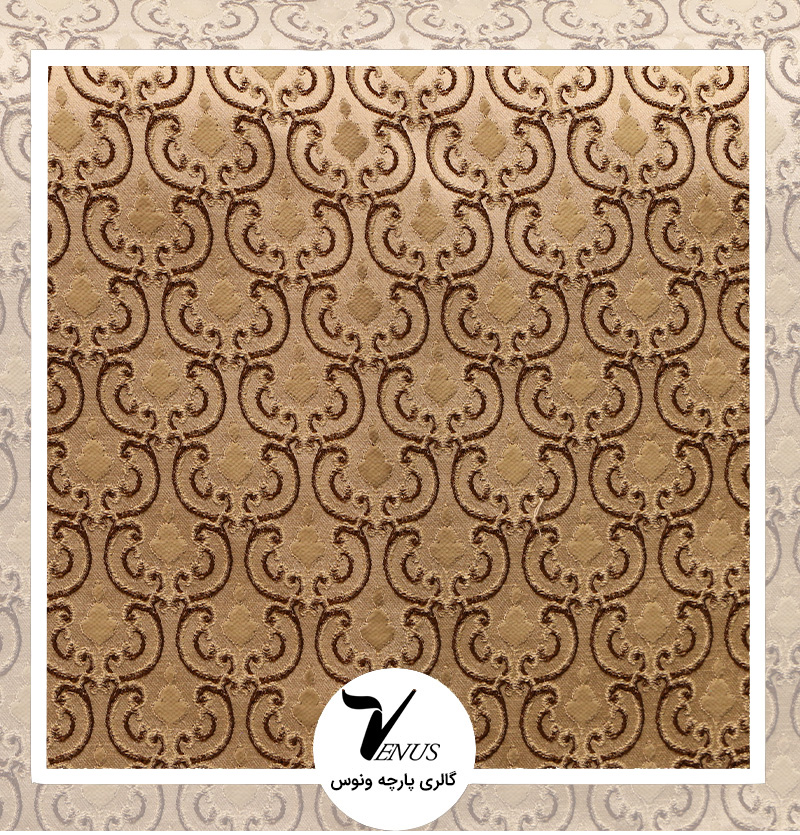 پارچه مبلی ترک شانل تافته لیس| کد L193.2201 | رنگ طلایی