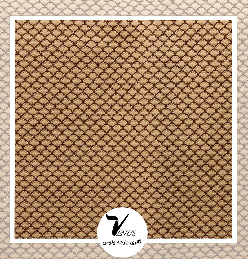 پارچه مبلی ترک شانل تافته لیس| کد L193.2201 | رنگ طلایی