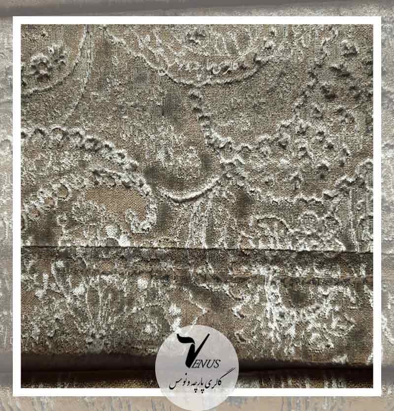 خرید پارچه مبلی مخمل طرح دار ترک