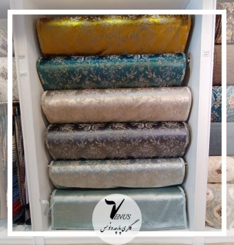 قیمت و خرید پارچه مبلی مخمل ترک ساده و گلدار Valerio