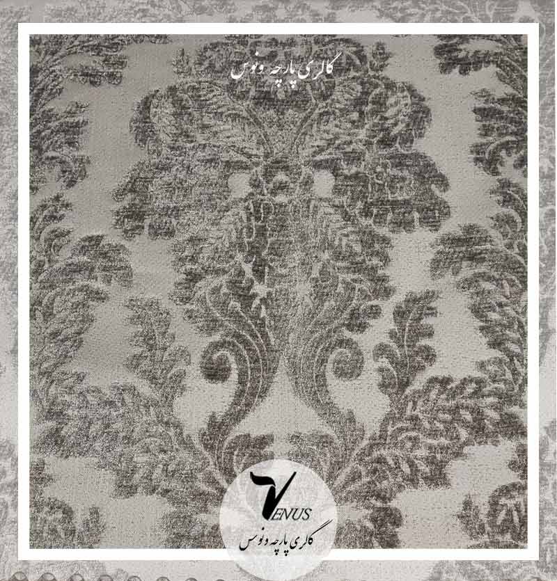 پارچه مبلی شانل یزد طرح دار - گل داماس برای انواع مبل