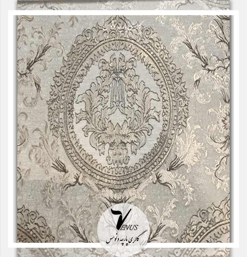 خرید پارچه مبلی شانل طوسی مشکی