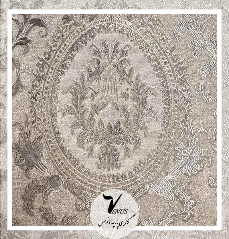 خرید پارچه مبلی ترک گلدار داماس بژ