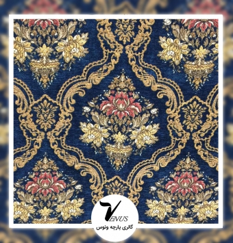 پارچه مبل شانل تافته لیس L88 ترک گلدار