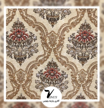 پارچه مبل شانل تافته لیس L88 ترک گلدار