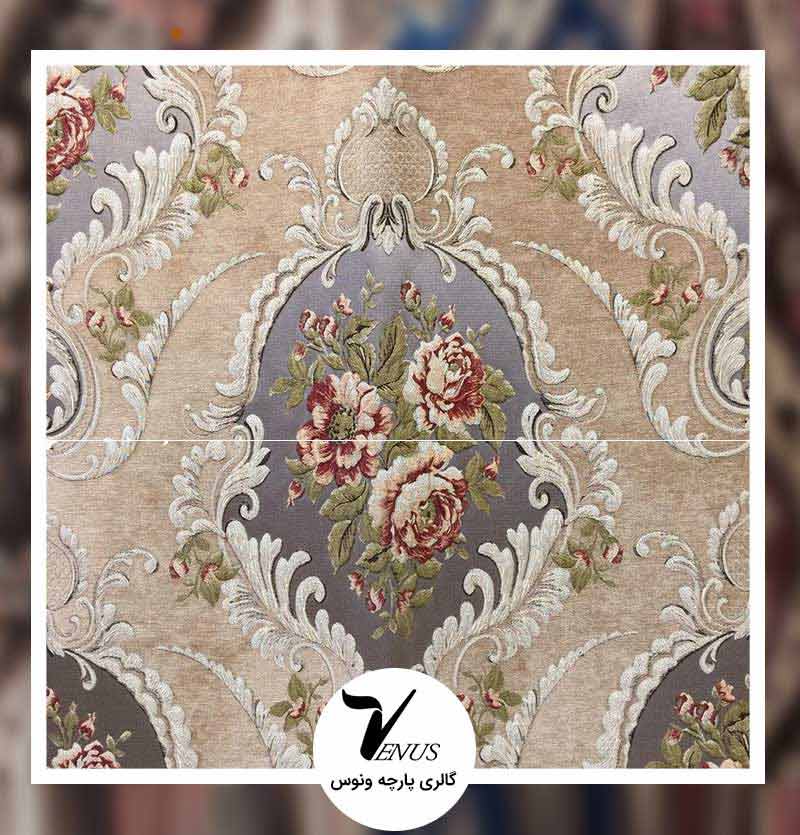 پارچه مبل شانل طرح گلد-