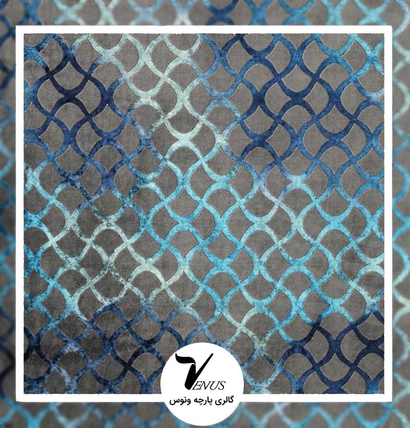 پارچه مبل | گائودی آبی طرح شماره 4