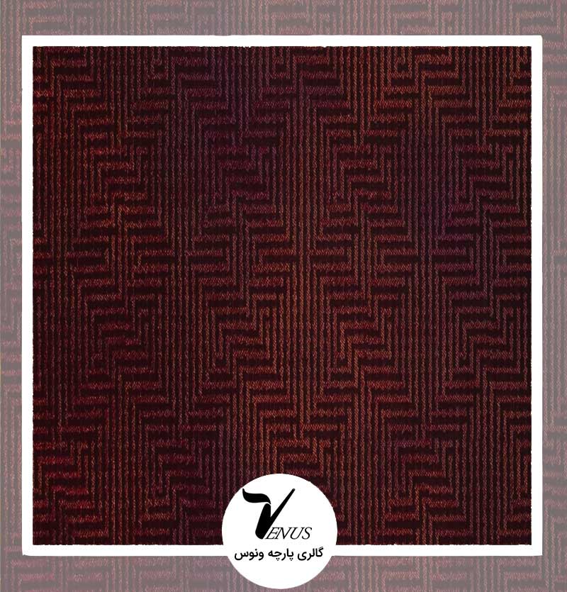 پارچه رومبلی ترک مخمل وستا | رنگ قرمز