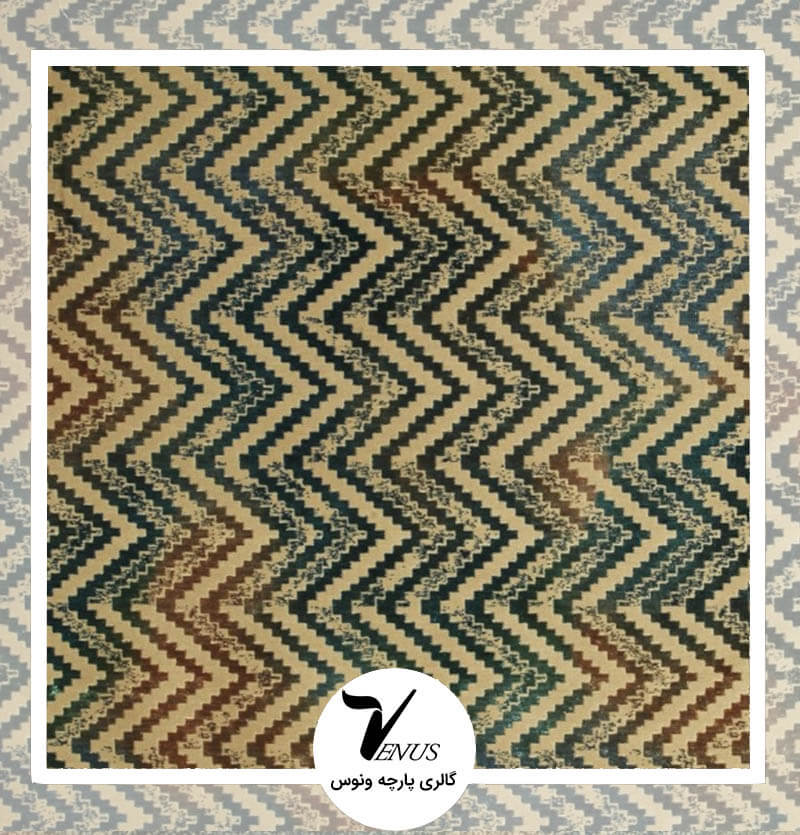 پارچه رومبلی ترک طرح گائودی رنگ سبز