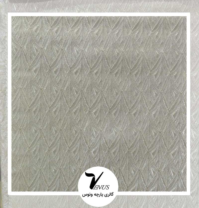 پارچه رومبلی ترک فلورا | رنگ نقره ای