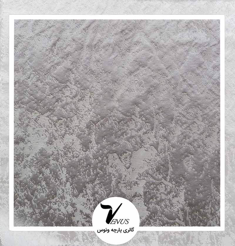 پارچه رومبلی ترک فلورا | رنگ نقره ای