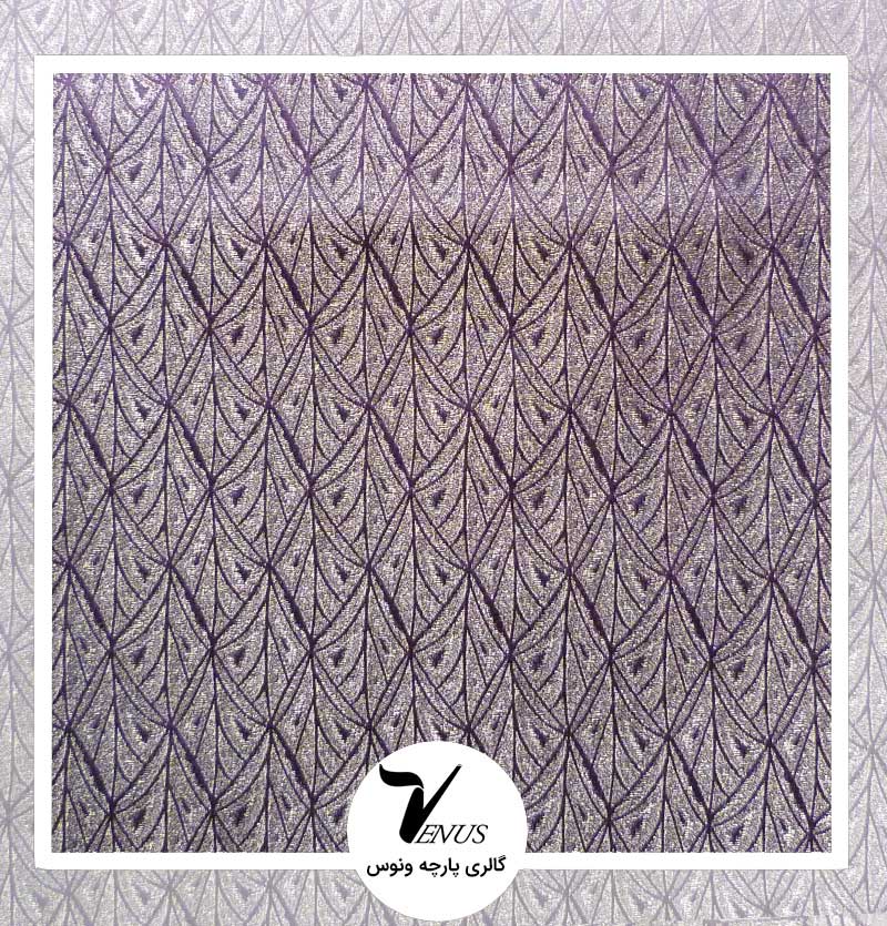 پارچه مبلی مخمل ترک طرح فلورا رنگ بنفش روشن