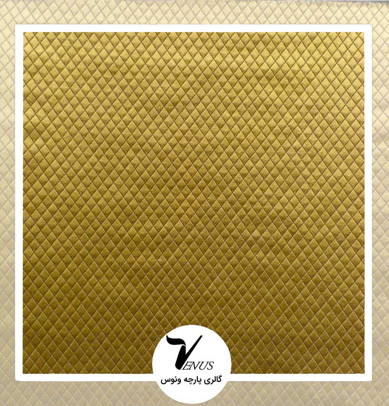 پارچه مبلی طرح کریستال طلایی