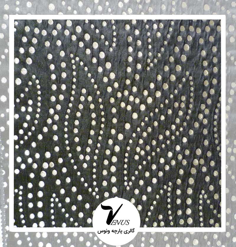 پارچه مبلی ترک کریستال بژ با گل تیره طرح برگ