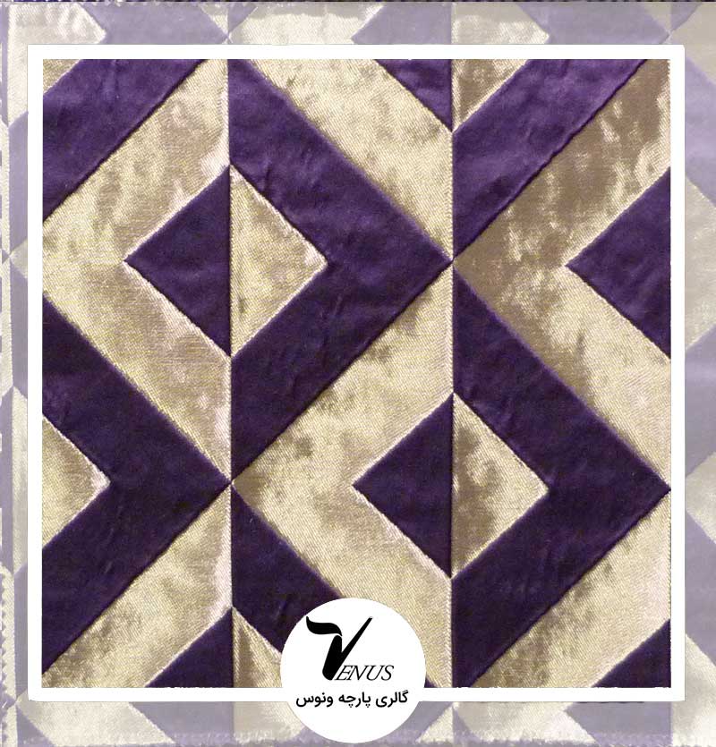 پارچه مبلی کریستال بنفش روشن متناقض