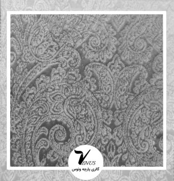 پارچه مبلی ترک طوسی گل ریز برای مبل سلطنتی