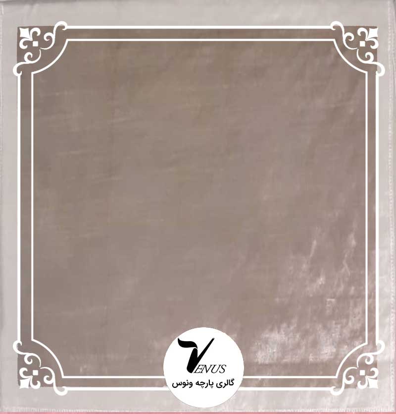 پارچه مبلی ترک coli مخمل گلدوزی شده رنگ سبز سدری طرح ساده