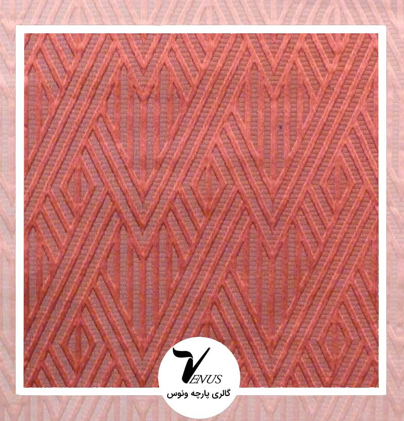 پارچه مبلی ترک طرح کریستال رنگ قرمز 7