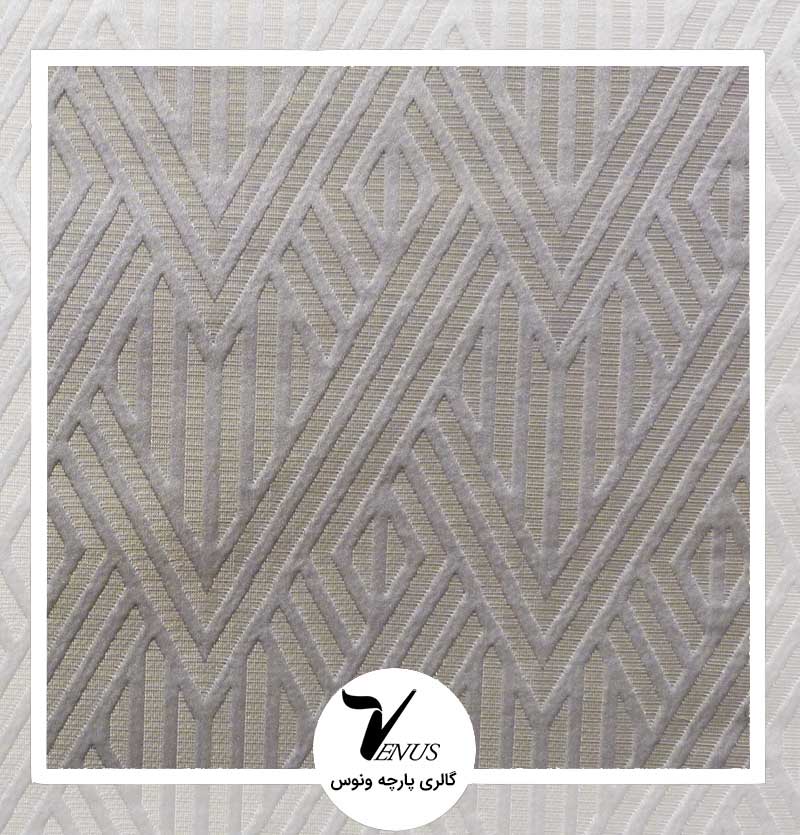 پارچه مبلی ترک طرح کریستال رنگ طوسی 5