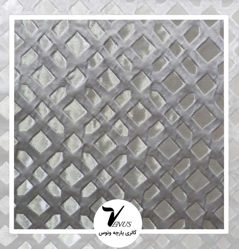 پارچه مبلی ترک طرح کریستال رنگ طوسی 3