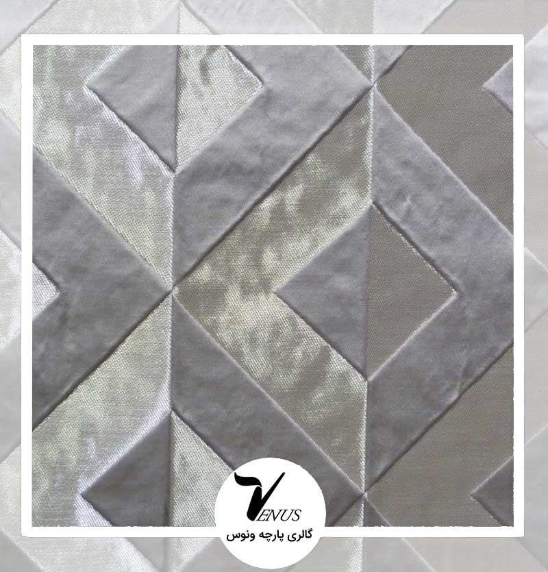 پارچه مبلی ترک طرح کریستال رنگ طوسی 2