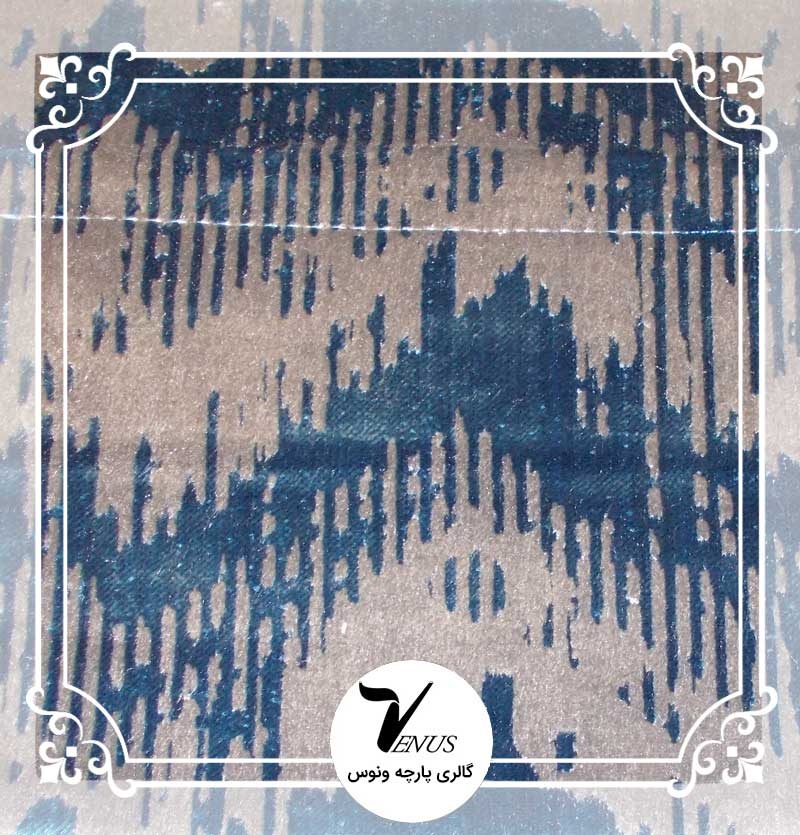 پارچه مبلی ترک | طرح مایا رنگ آبی خاکستری 5