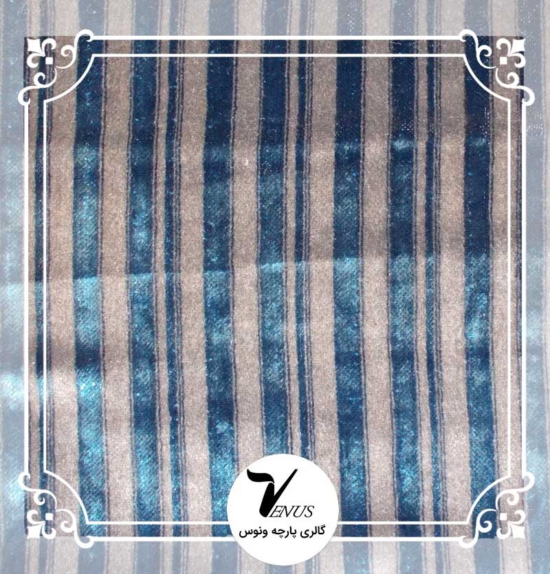 پارچه مبلی ترک | طرح مایا رنگ آبی خاکستری 4