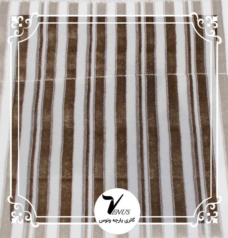 پارچه مبلی ترک | طرح مایا رنگ کرم قهوه ای 5