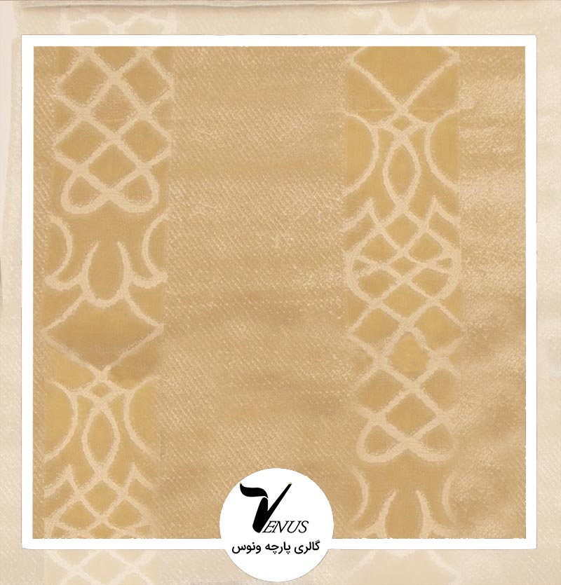 پارچه مبلی اویپک ستا رنگ کرم طرح 1